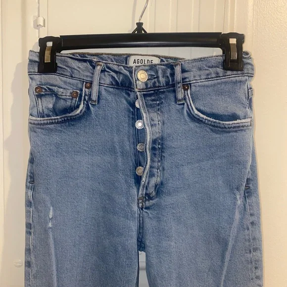 AGOLDE Nico High Rise Slim Jeans In Headlines - Picture 6 of 8